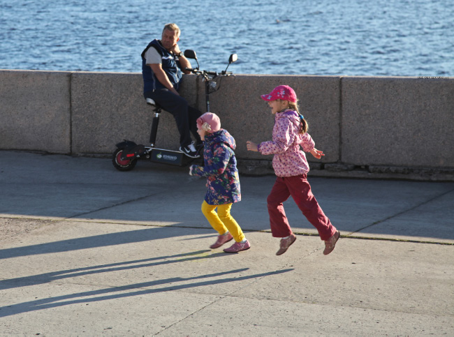 girls jumping